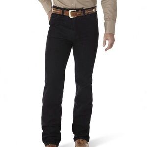 Wrangler Men's Cowboy Cut Stretch Slim Fit Black Jean, Stretch, 29W X 32L